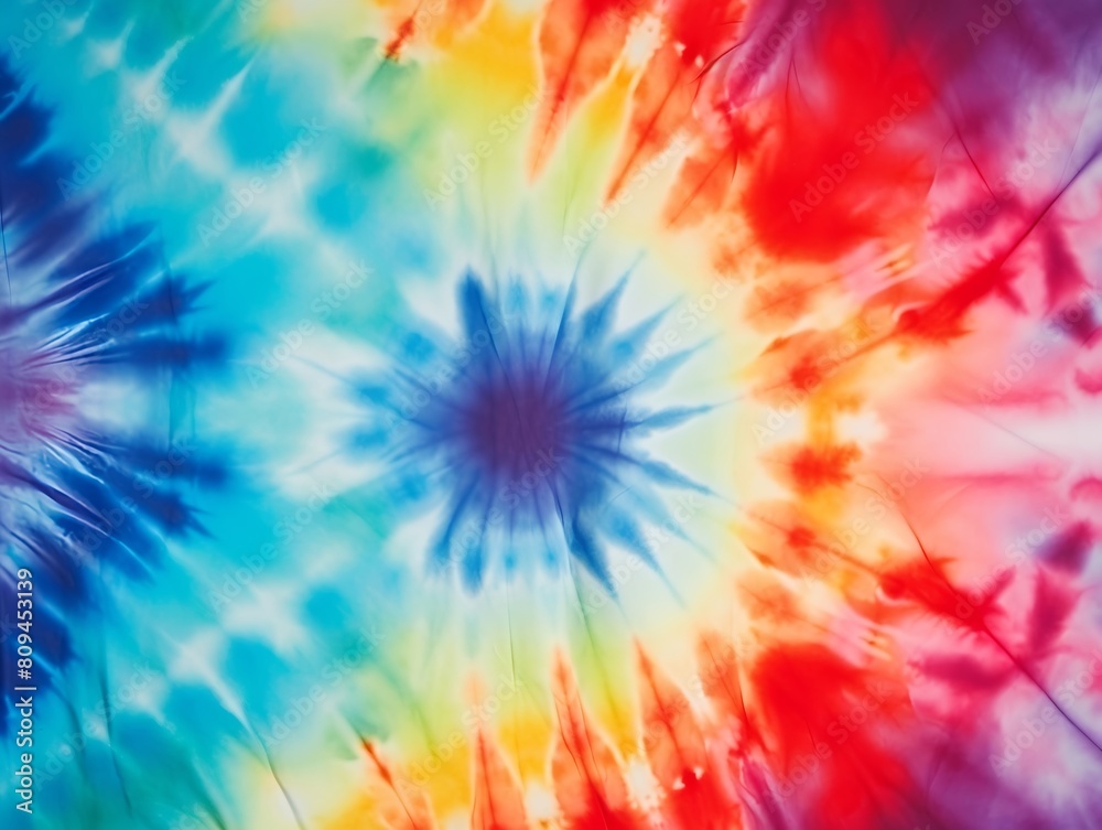 Colorful Tie Dye Design Pattern Background