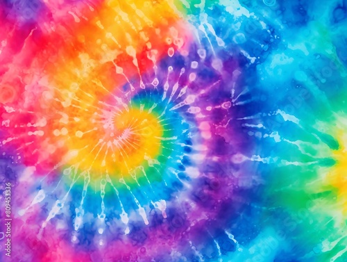 Colorful Tie Dye Design Pattern Background