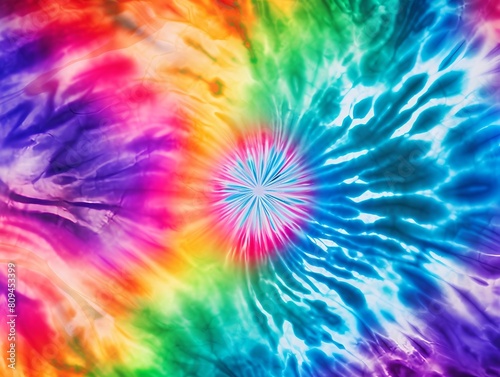 Colorful Tie Dye Design Pattern Background