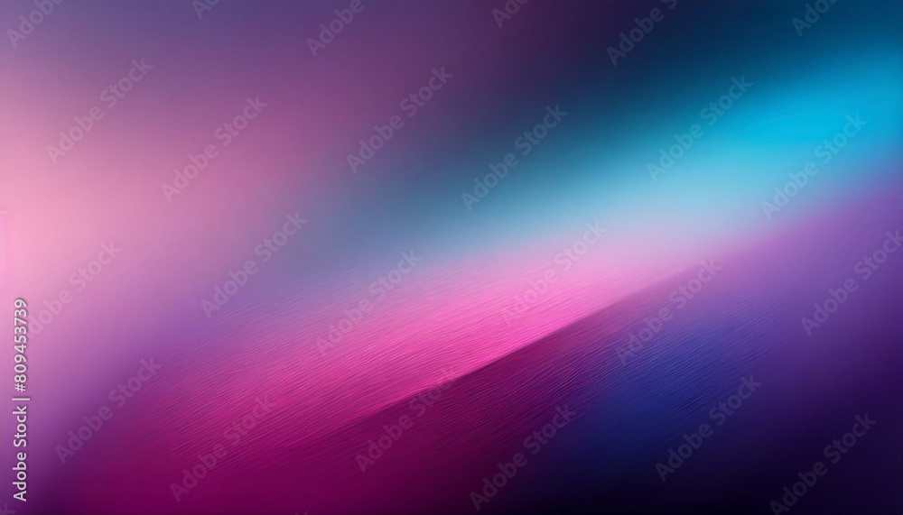 Blurred color gradient purple pink blue grainy color gradient background dark abstract backdrop