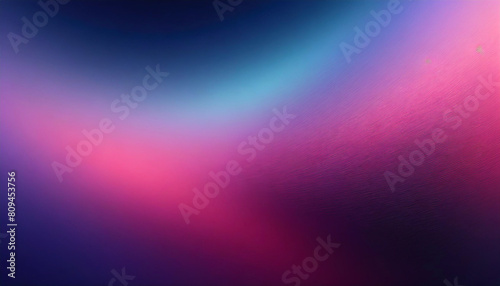 Blurred color gradient purple pink blue grainy color gradient background dark abstract backdrop