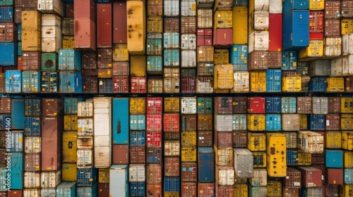 Colorful Cargo Container Pattern