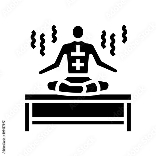 relaxation sauna glyph icon vector. relaxation sauna sign. isolated symbol illustration