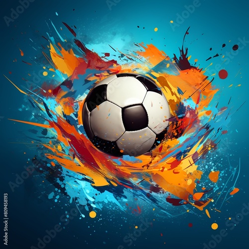Abstract soccer ball background wallpaper for background  business  poster  banner  flyer  game concept
