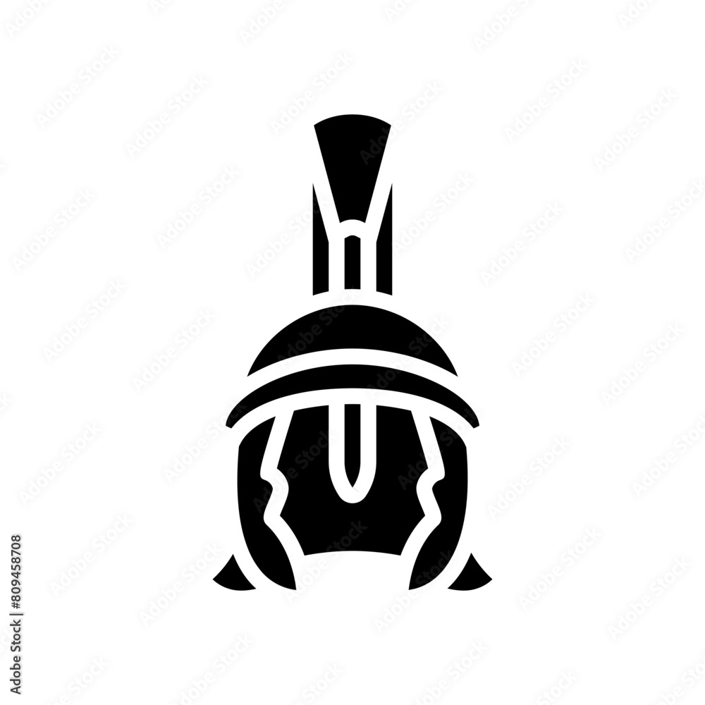 helmet spartan roman greek glyph icon vector. helmet spartan roman greek sign. isolated symbol illustration helmet spartan roman greek glyph icon vector. helmet spartan roman greek sign. isolated symbol illustration