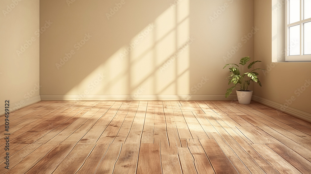 Empty living room with hardwood floor in modern apartment. Empty living room with hardwood floor in modern apartment.
