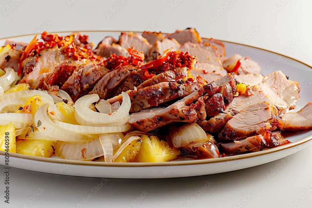Al Pastor Pork Shoulder with Tangy Pineapple and Onions