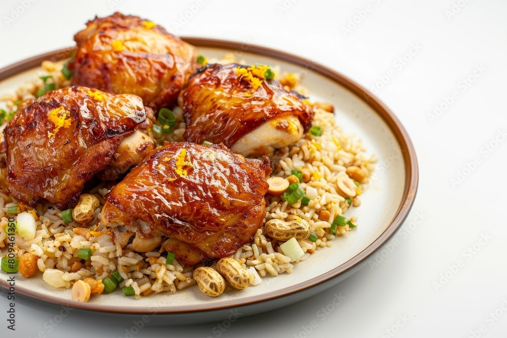 Golden-Brown Chicken Thighs with Zesty Orange Glaze