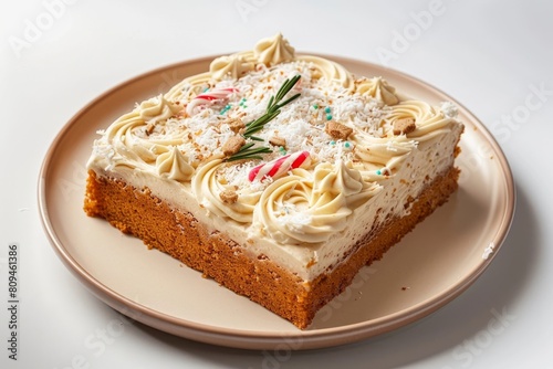 Speculoos Sheet Cake with Vanilla-Infused Icing and Festive Edible Decorations