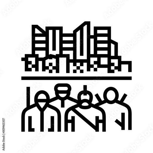 underground resistance line icon vector. underground resistance sign. isolated contour symbol black illustration