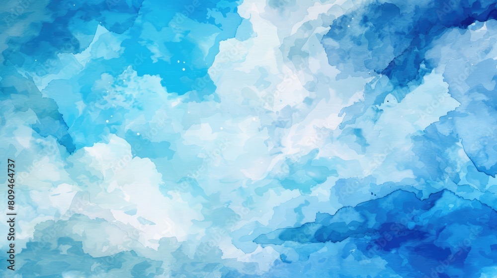 Watercolor paper background with a sky theme