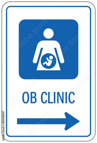 obstetrics (OB) clinic sign