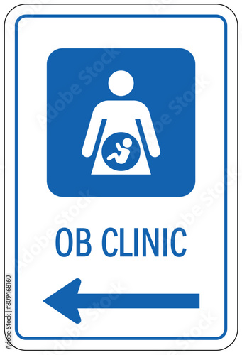 obstetrics (OB) clinic sign