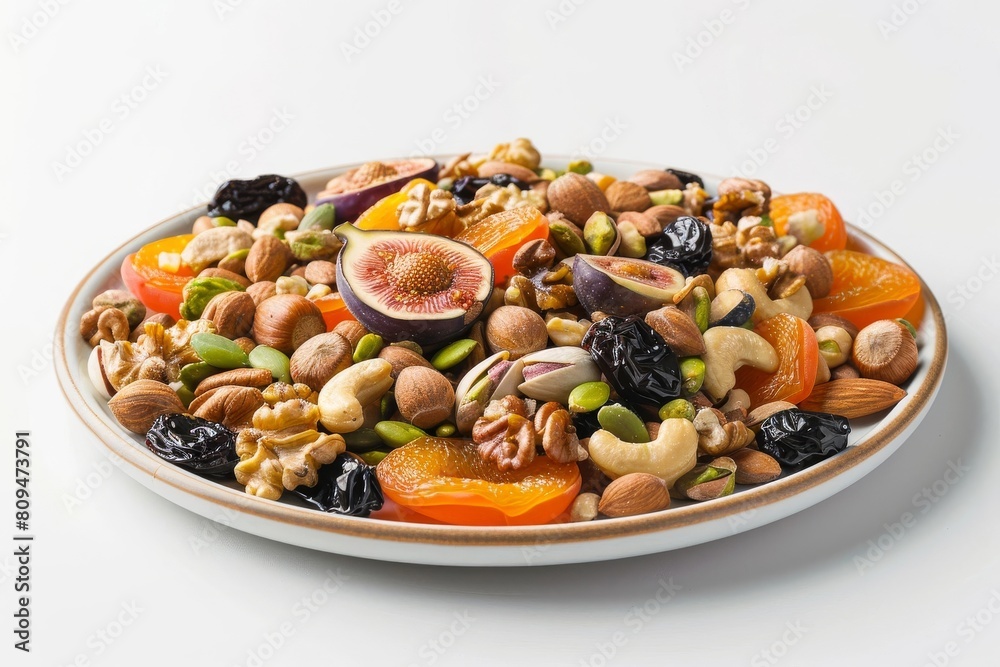 Ajil Dish with Crunchy Salted Pumpkin Seeds and Raw Walnuts