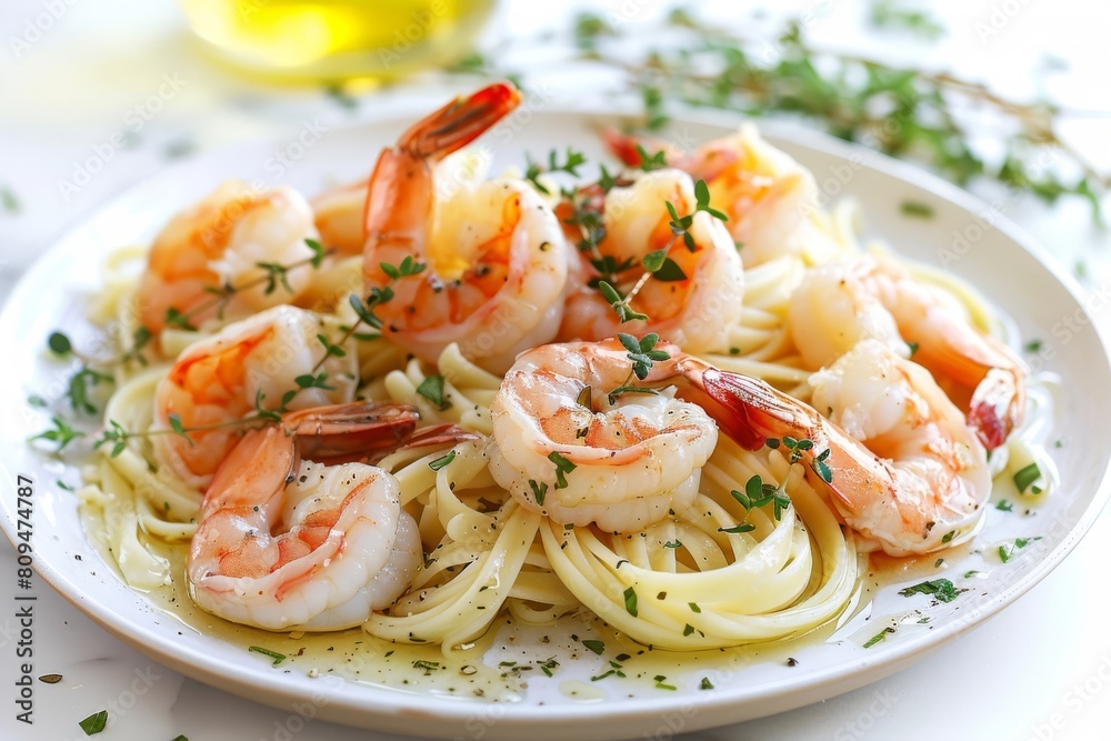 Captivating Shrimp Scampi with Lemon Butter Sauce and Campanelle Captivating Shrimp Scampi with Lemon Butter Sauce and Campanelle