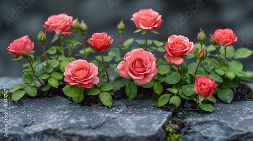 Pink Roses Floral Arrangement in Full Bloom