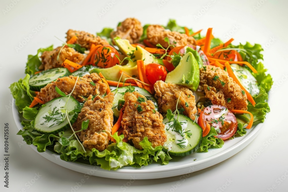 Vibrant Air Fryer Ranch Chicken Salad with Fresh Herbs and Tasty Veggies Vibrant Air Fryer Ranch Chicken Salad with Fresh Herbs and Tasty Veggies