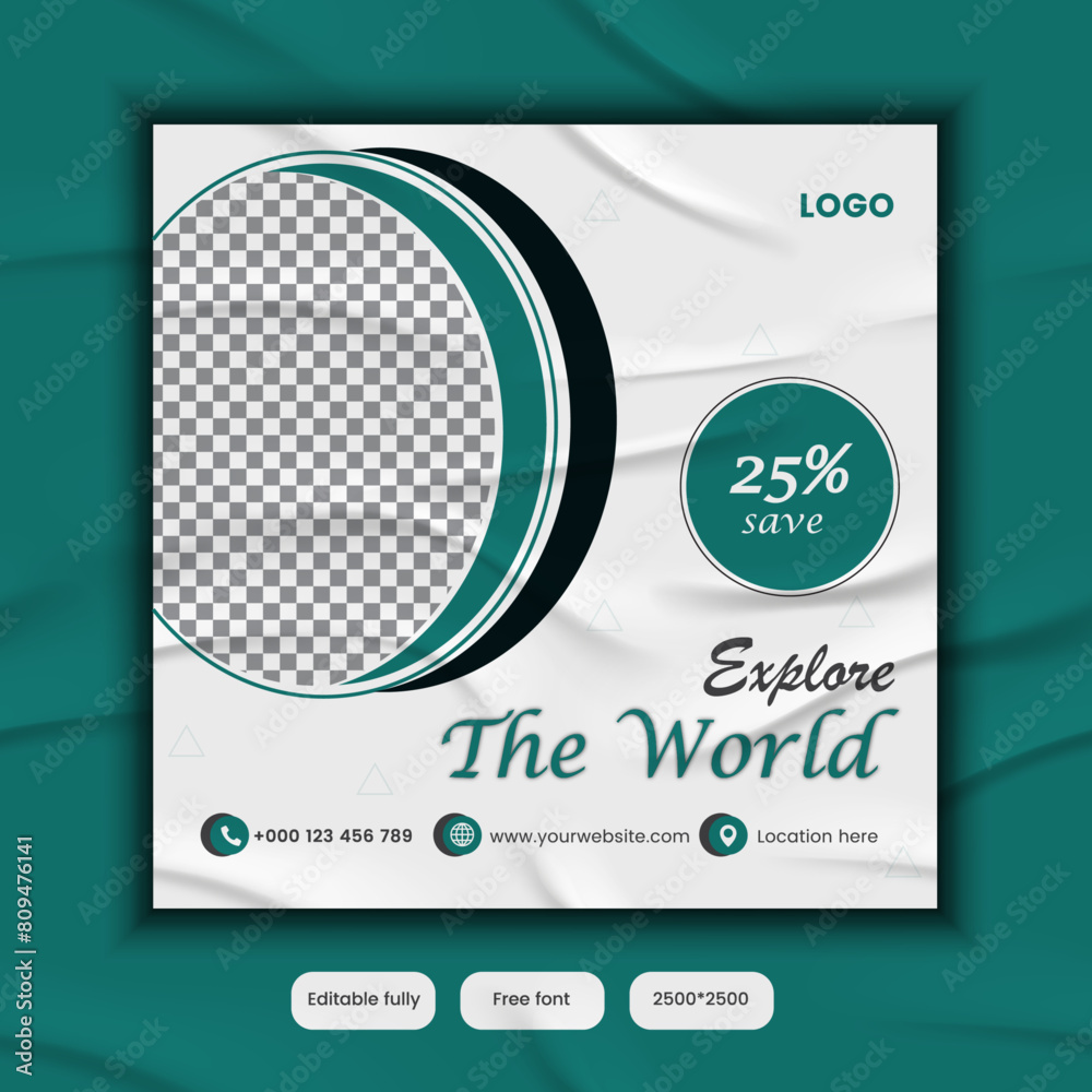 Creative social media ads design. Creative social media ads design.