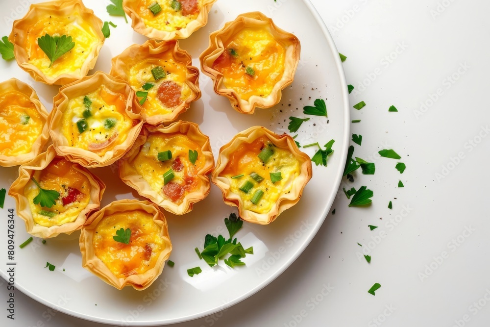 Air Fryer Mini Quiches with Chorizo and Pepper Jack Cheese
