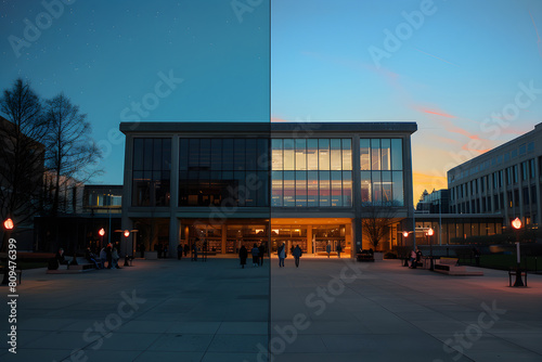 Time-lapse Journey: Capturing Varying Hours at the UW Library