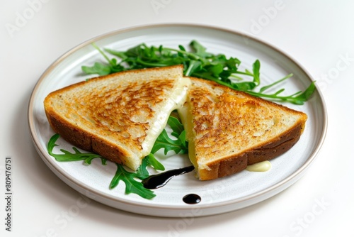 Golden Air Fryer Grilled Cheese with Cheddar and Mozzarella