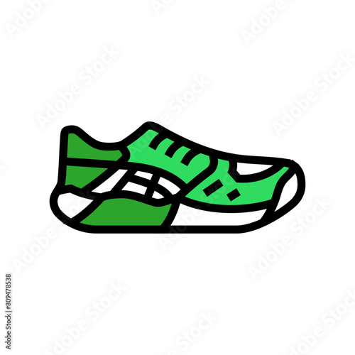 athletic shoes clothing color icon vector. athletic shoes clothing sign. isolated symbol illustration