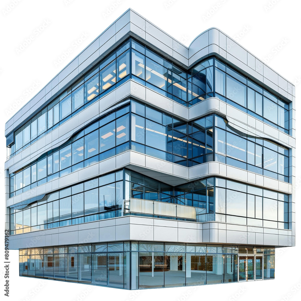 A modern office building with a lot of glass windows. A modern office building with a lot of glass windows.