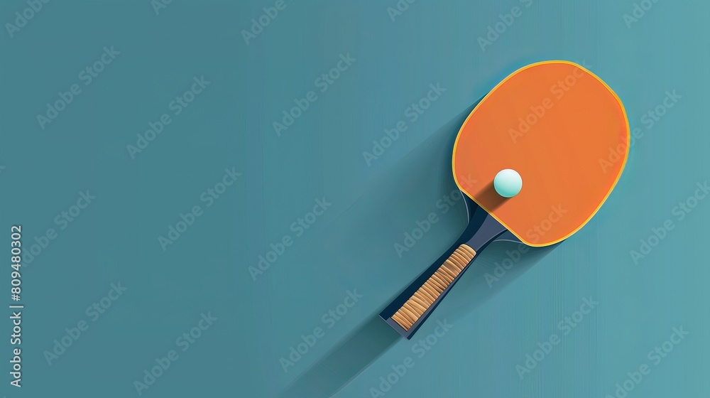A vector illustration serves as a template for posters, cards, or tickets, featuring a racket and ball for table tennis. A vector illustration serves as a template for posters, cards, or tickets, featuring a racket and ball for table tennis.