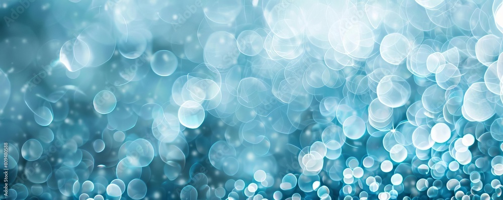 An abstract bokeh with cool white and blue tones, creating a futuristic and hightech feel An abstract bokeh with cool white and blue tones, creating a futuristic and hightech feel