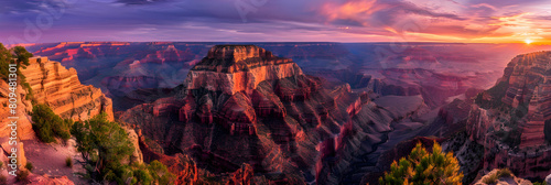 Breathtaking Sunset Over the Grand Canyon: United States Must-Visit Travel Destination photo