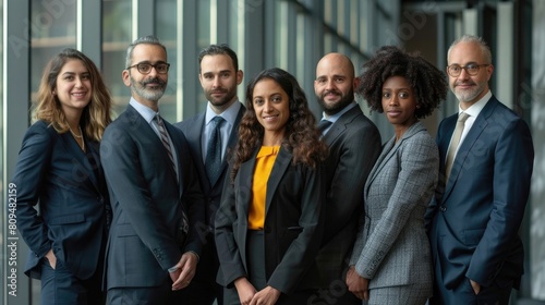 Portrait of Confident professionals, lawyers, bankers, financial expert team photo
