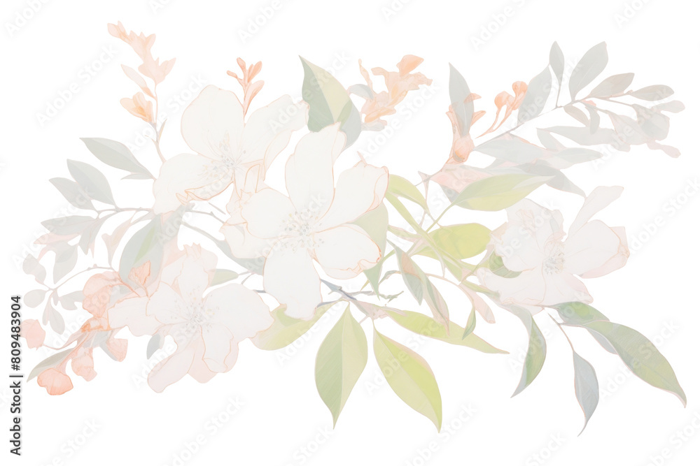 Obraz premium PNG Botanical backgrounds pattern drawing. AI generated Image by rawpixel.