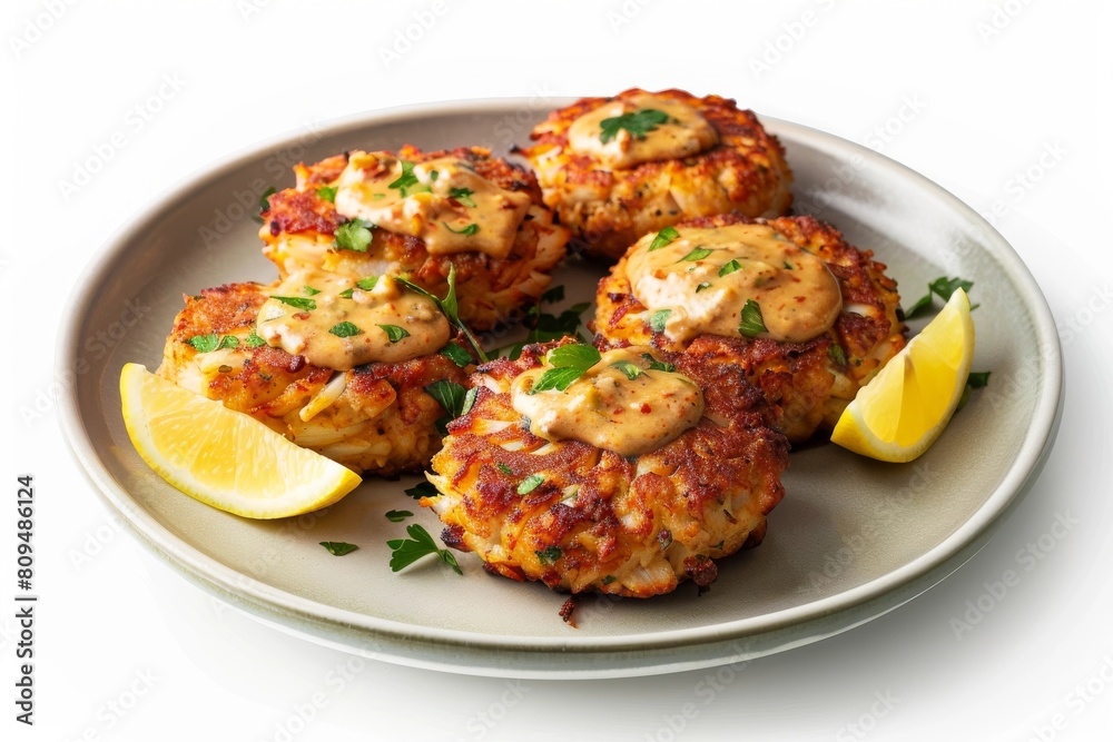 Fresh Air Fryer Crab Cakes with Creamy Chipotle Sauce