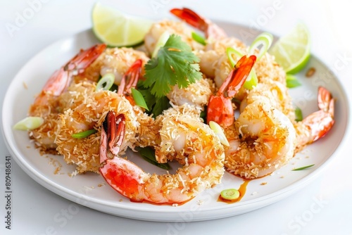 Irresistible Coconut Shrimp with Vibrant Garnishes