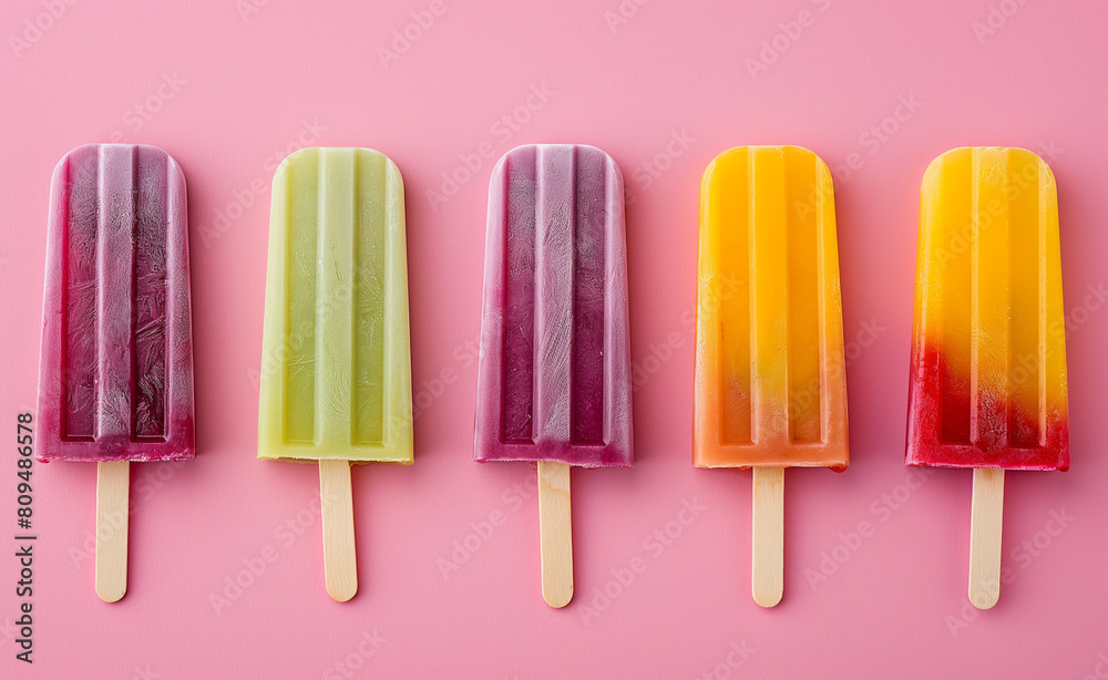 Series of making homemade popsicles. Series of making homemade popsicles.