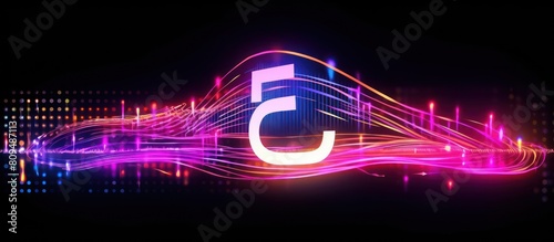 neon technology abstract background