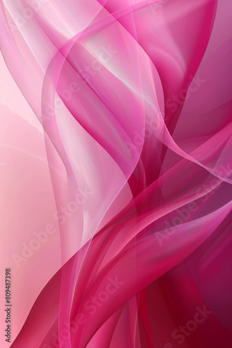 Contemporary abstract design with smooth gradient from light pink to magenta