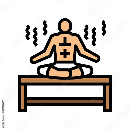 relaxation sauna color icon vector. relaxation sauna sign. isolated symbol illustration