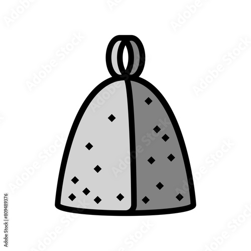 hat sauna color icon vector. hat sauna sign. isolated symbol illustration