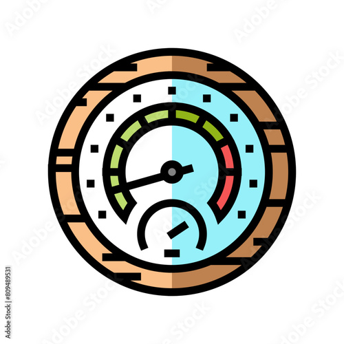 temperature sauna color icon vector. temperature sauna sign. isolated symbol illustration