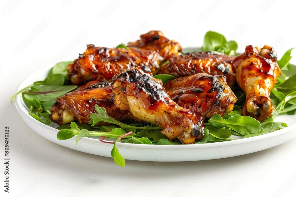 Crispy Chicken Wings with Vibrant Glaze Crispy Chicken Wings with Vibrant Glaze