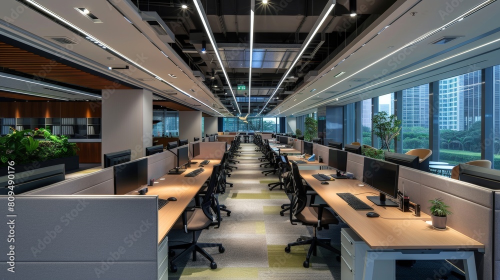 Modern Office Space with City View Modern Office Space with City View