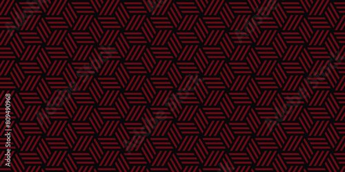 geometric diamond parquet red color seamless pattern