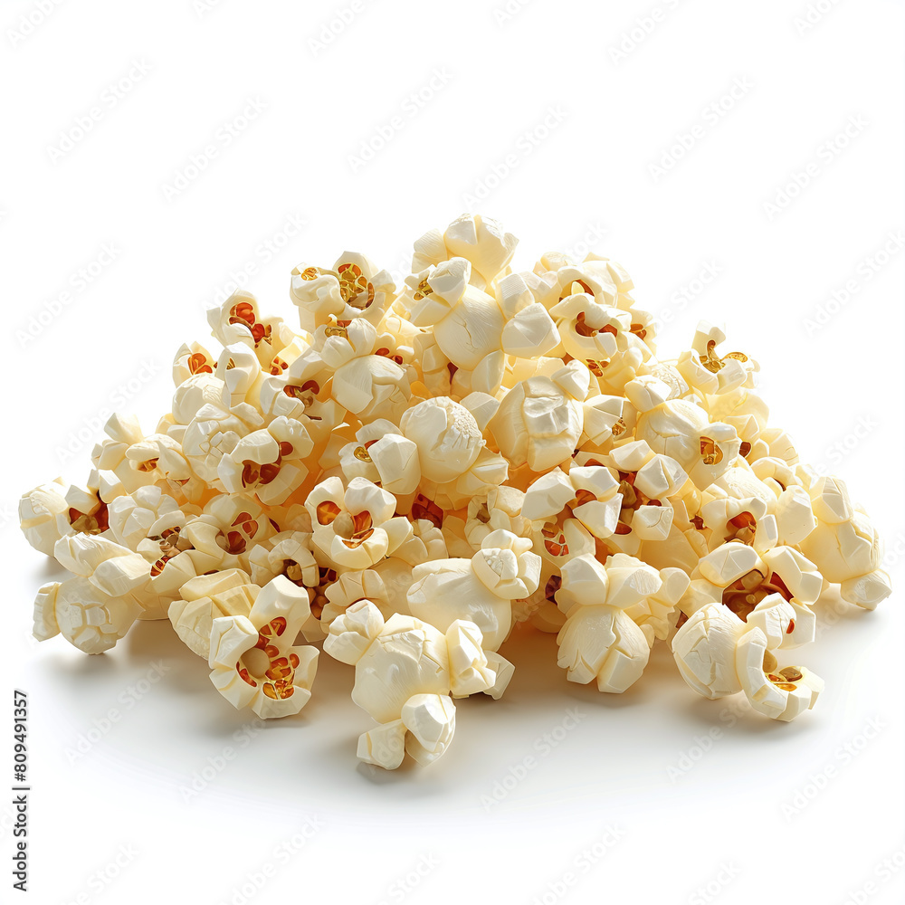Popcorn isolated on white background. Popcorn isolated on white background.