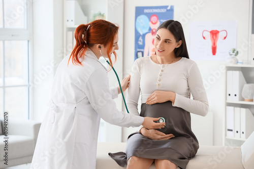 Female doctor with stethosc...