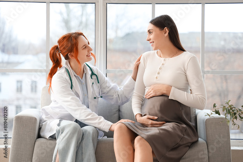 Female doctor supporting pr...