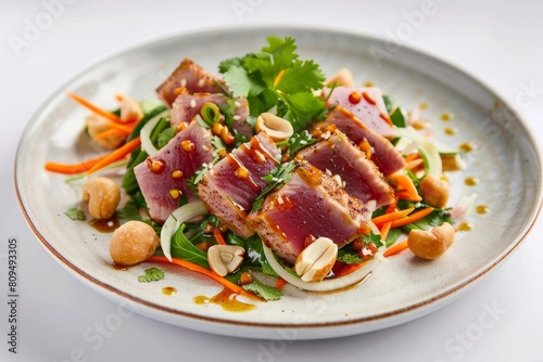 Succulent Ahi Tuna Salad with Tender Ruby-Red Center