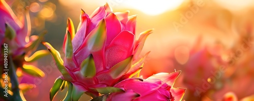 Closeup of Vibrant Pink Dra...