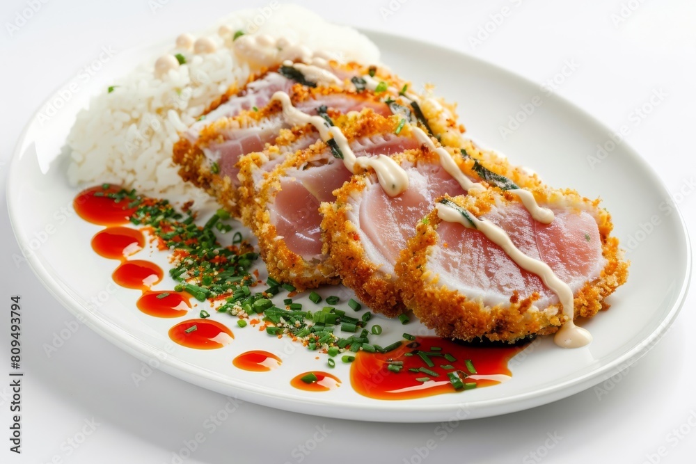 Ahi Katsu with Jasmine Rice and Furikake