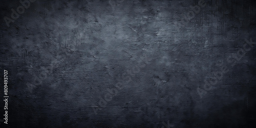 Black anthracite dark gray grey grunge old aged retro stone concrete cement blackboard chalkboard wall floor texture, with cracks - Abstract background banner panorama pattern design template